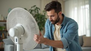 علت نچرخیدن پنکه ایستاده به چپ و راست