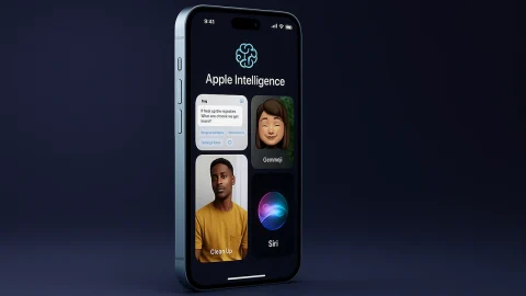 تصویری از هوش مصنوعی اپل