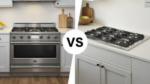 تصویری از مقایسه اجاق گاز مبله و رومیزی