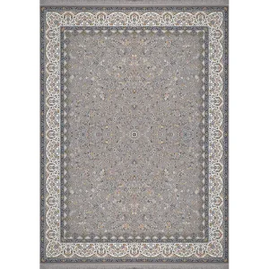 فرش 1500 شانه طرح باغ رز زمینه صدفی