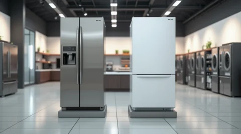 تصویری از دو یخچال نوفراست و دیفراست