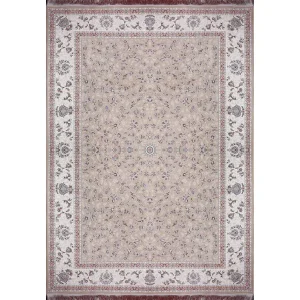 فرش 1500 شانه طرح سلین زمینه بژ