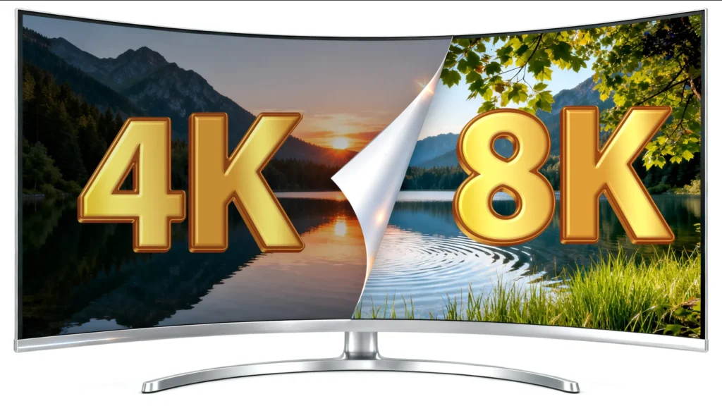 مقایسه تلویزیون 4K و 8K