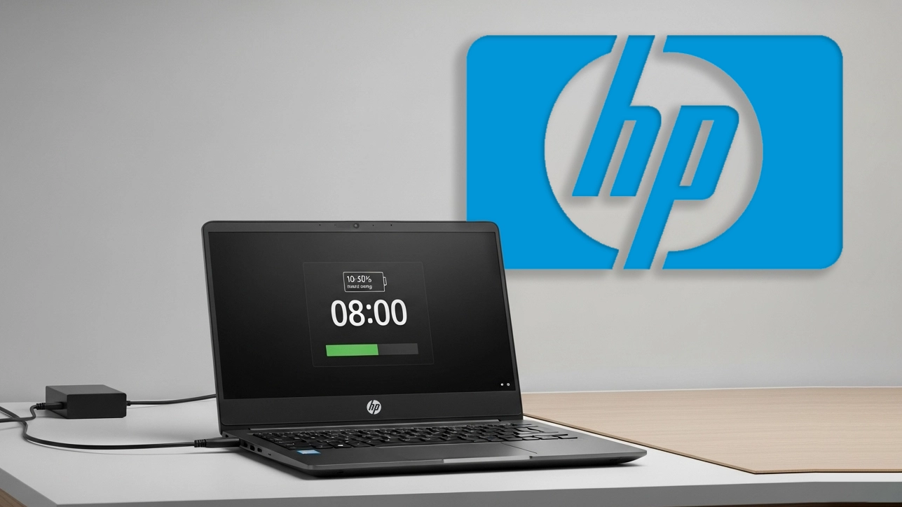 مدت زمان شارژ اولیه لپ تاپ hp