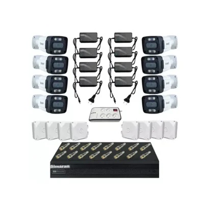 پکیج دوربین مداربسته 8 کانال 2 مگاپیکسل HD سیماران مدل HD8CH2MP-212750