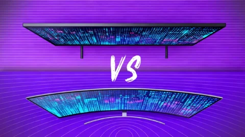تلویزیون تخت و منحنی