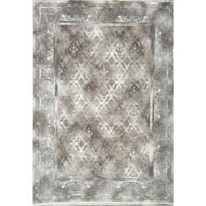 فرش 1200 شانه اکرلیک طرح 5042 زمینه کرم