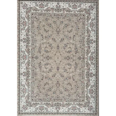 فرش 1200 شانه اکرلیک طرح گلسار زمینه صدفی