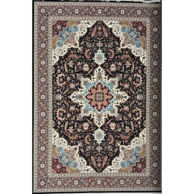 فرش 1200 شانه اکرلیک طرح هریس زمینه سرمه ای