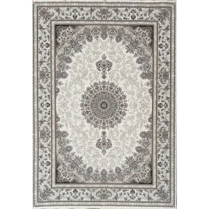 فرش 1200 شانه اکرلیک طرح نگین زمینه کرم