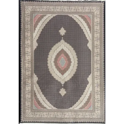 فرش 1200 شانه اکرلیک طرح ریز ماهی زمینه سرمه ای