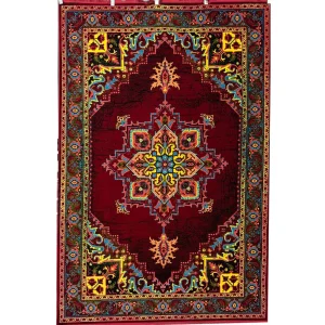 فرش 700 شانه اکرلیک طرح هریس زمینه لاکی