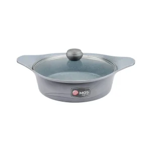 تابه ام جی اس سایز 28 دو دسته گرانیتی طرح C کره ای