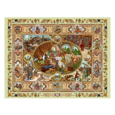 Hanox square machine-made carpet, Rashin design, code HAN.153.1