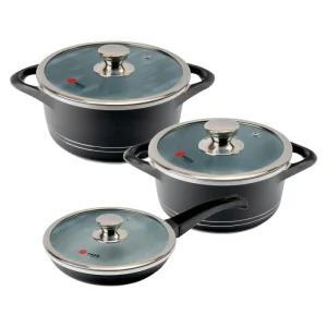 سرویس قابلمه 6 پارچه طرح B ایتالیا IB0611