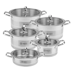 سرویس قابلمه 10 پارچه ام جی اس CWS2112 استیل