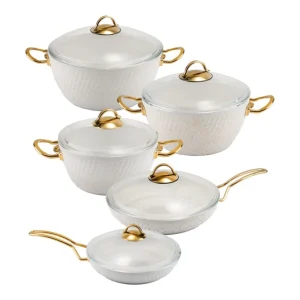 سرویس قابلمه 10 پارچه ام جی اس FR02S طرح فورج