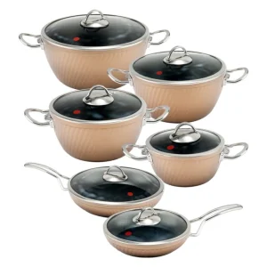 سرویس قابلمه 12 پارچه ام جی اس FR03S طرح فورج