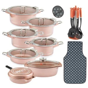 سرویس قابلمه ام جی اس 25 پارچه گرانیتی طرح B جرمنی GB2514