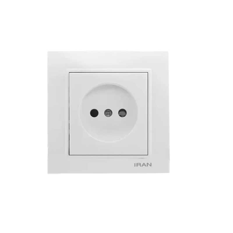 پریز برق ساده برلیان ایران الکتریک