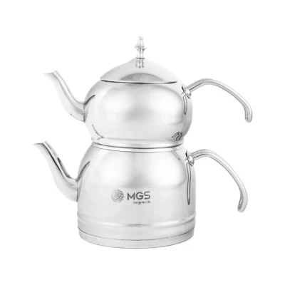 کتری و قوری استیل 2.5 لیتری MGS کد K41024