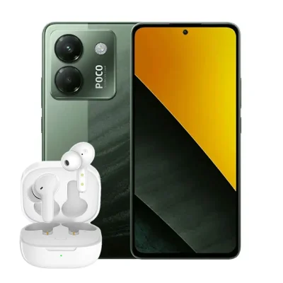 گوشی موبایل پوکو M7 Pro - به همراه هندزفری QCY T13 سبز