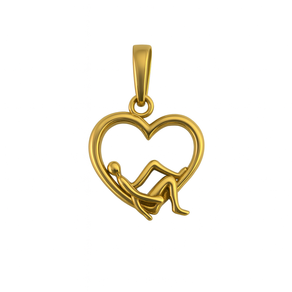 پلاک گردنی طلا مینیمالیست طرح لاو من