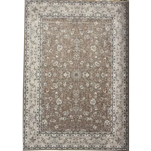 فرش 1200 شانه اکرلیک طرح آوا زمینه کاراملی