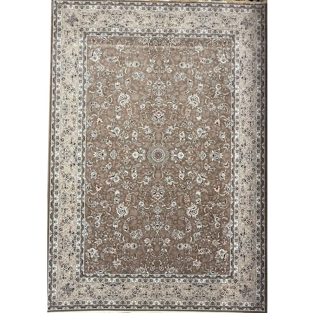 فرش 1200 شانه اکرلیک طرح آوا زمینه کاراملی