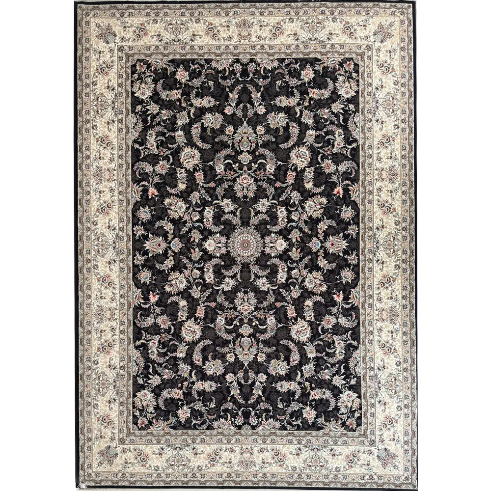 فرش 1200 شانه اکرلیک طرح آوا زمینه سرمه ای