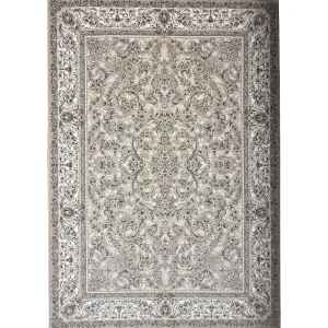 فرش 1200 شانه اکرلیک طرح محتشم زمینه کرم