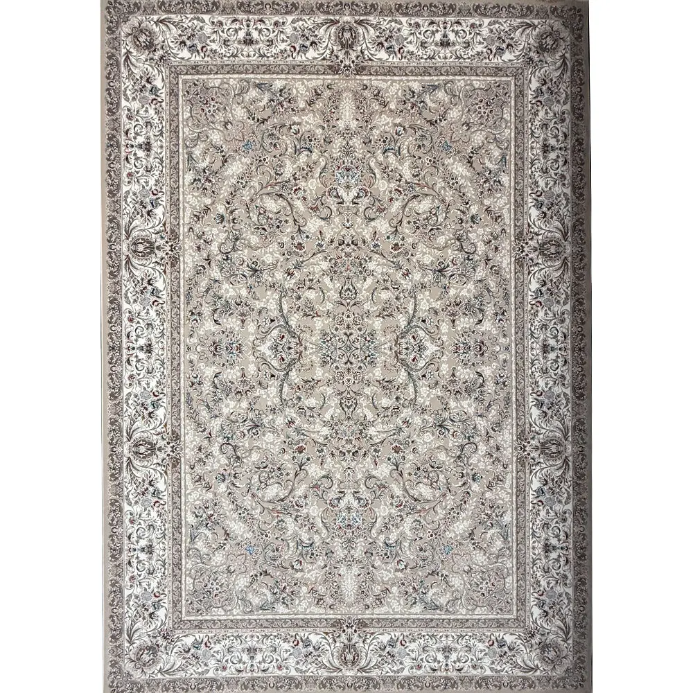 فرش 1200 شانه اکرلیک طرح محتشم زمینه کرم