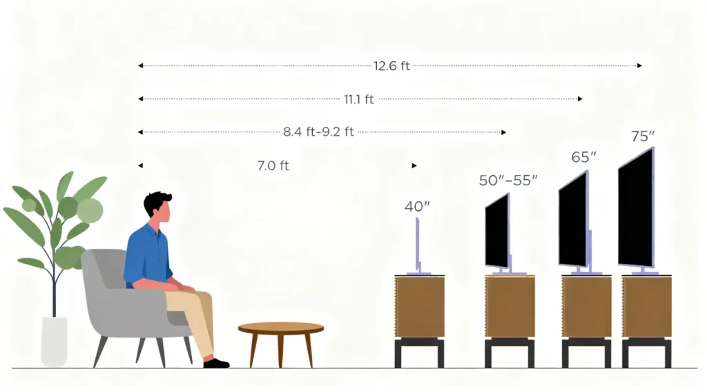ارتفاع و محل نصب تلویزیون در اتاق خواب