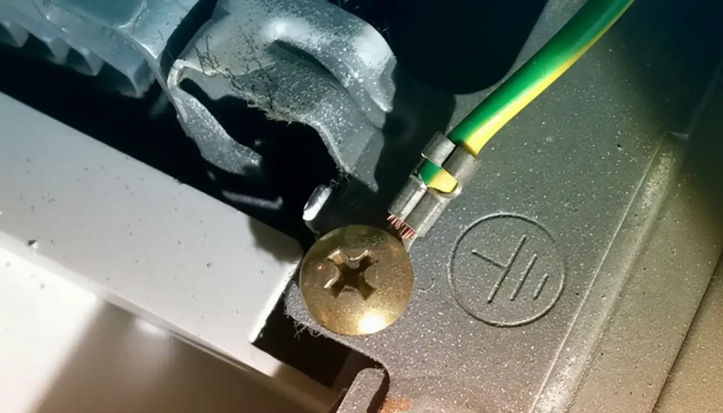 اتصال نادرست سیم ارت ماشین لباسشویی