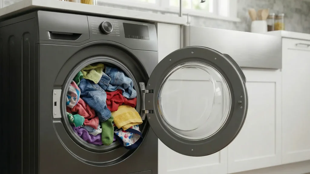 استفاده از ظرفیت کامل دیگ لباسشویی