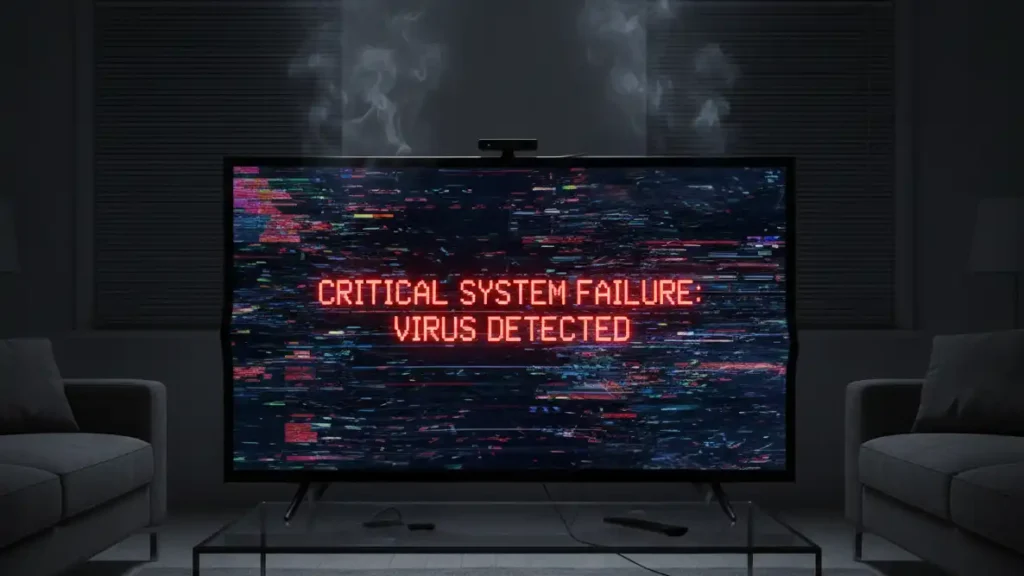 داغ شدن غیرطبیعی تلویزیون