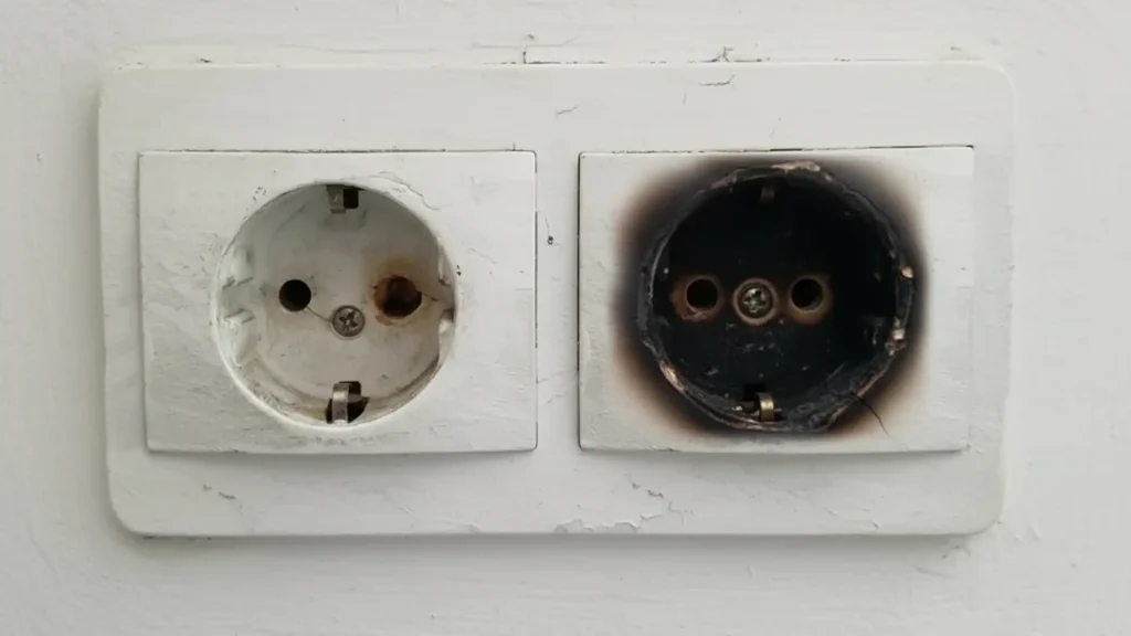 خرابی و سوختگی پریز برق و دوشاخه