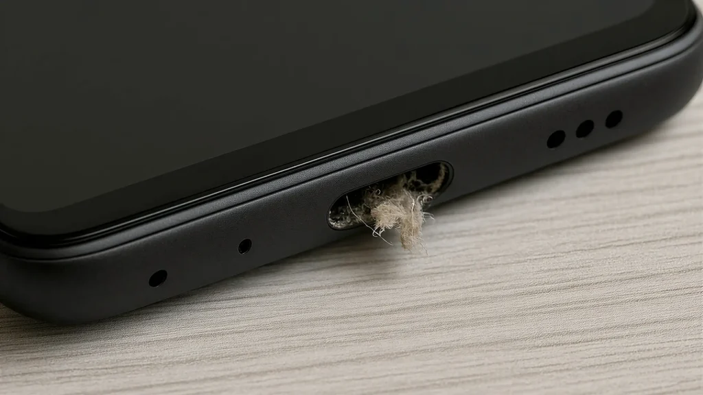 تمیز کردن پورت شارژ