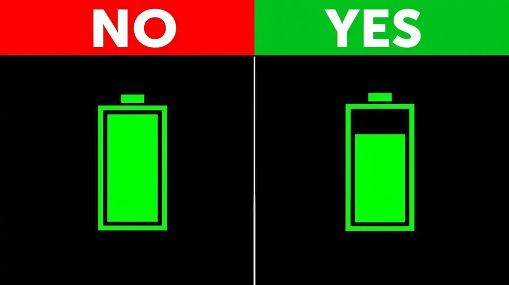 شارژ بیش از ۸۰ درصد به مرور زمان به باتری فشار وارد میکند.