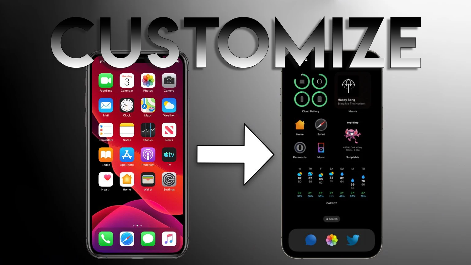 حذف دکمههای غیرضروری صفحه قفل