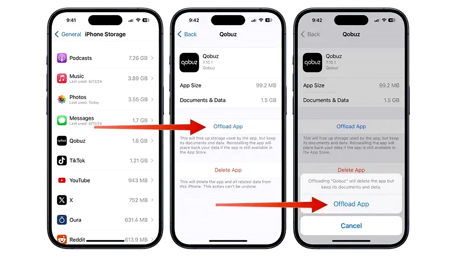 آف‌لود کردن برنامه‌ها برای صرفه‌جویی در حافظه