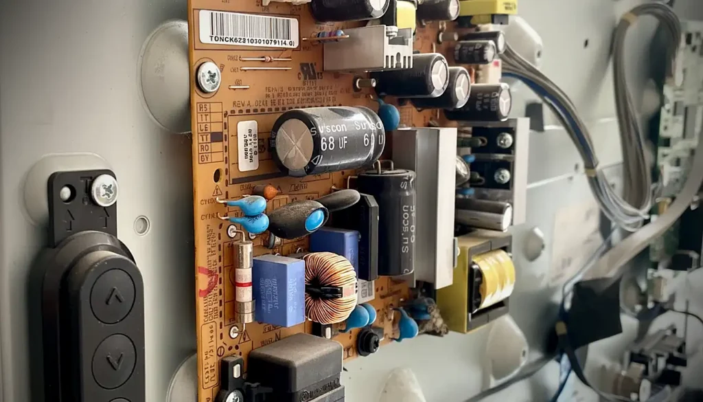 خرابی منبع تغذیه یا برد اصلی