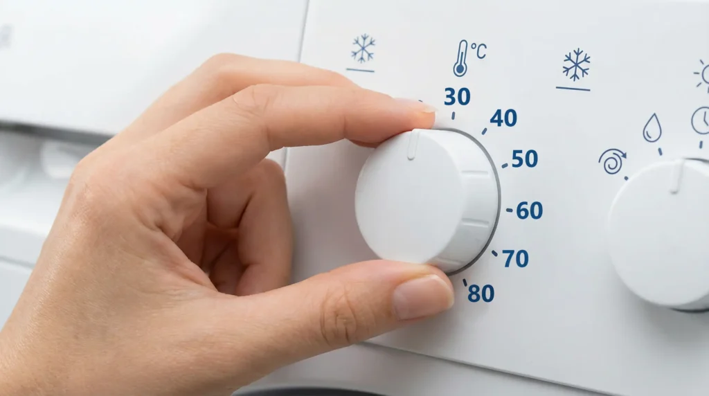 شستشو با آب سرد یا دمای پایین