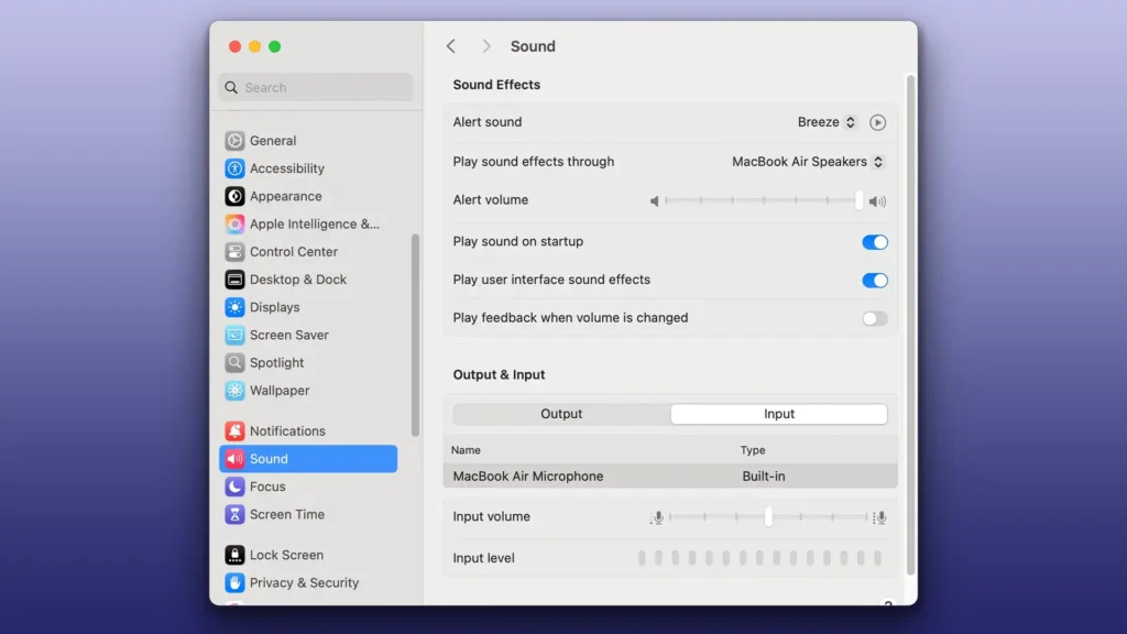 تنظیم میکروفون به عنوان دستگاه پیشفرض