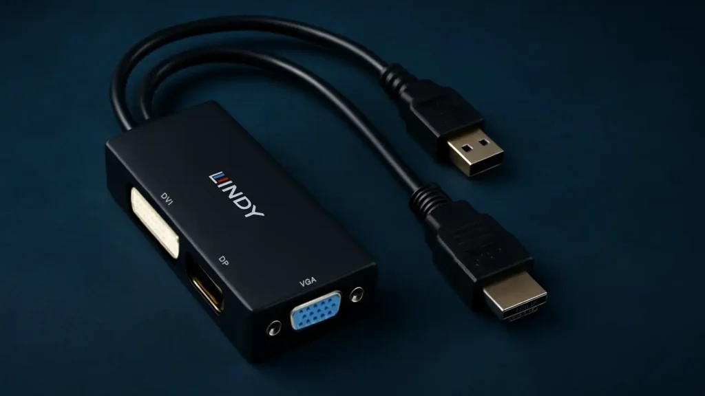 استفاده از کابل HDMI یا مبدل‌ها