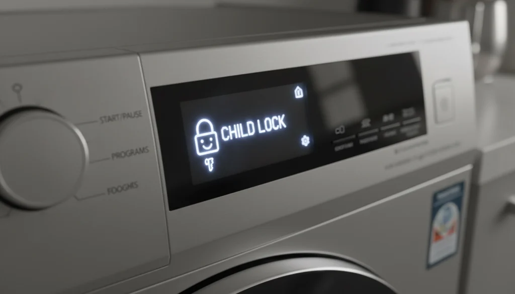 فعال بودن قفل کودک یا اشتباه بودن تنظیمات برنامه شستشو
