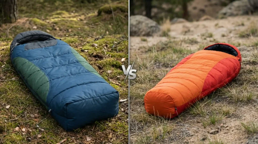 شکل و طراحی کیسه خواب