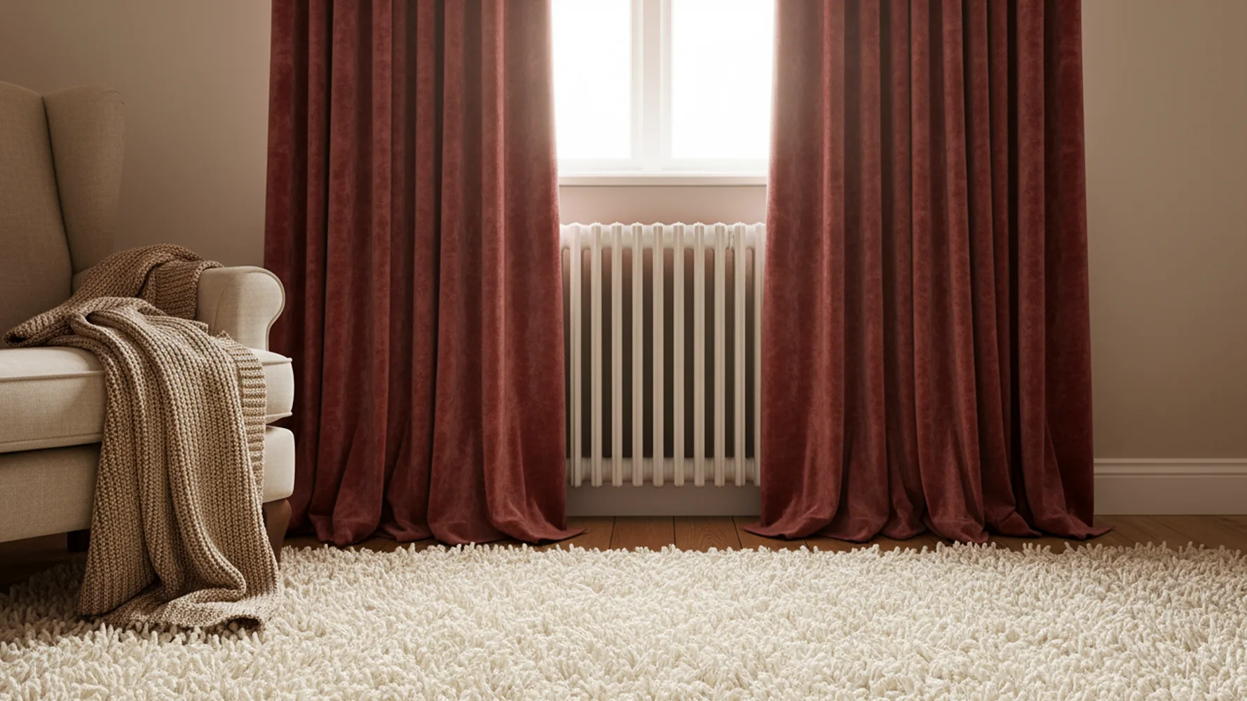 استفاده از پردههای ضخیم و موکت