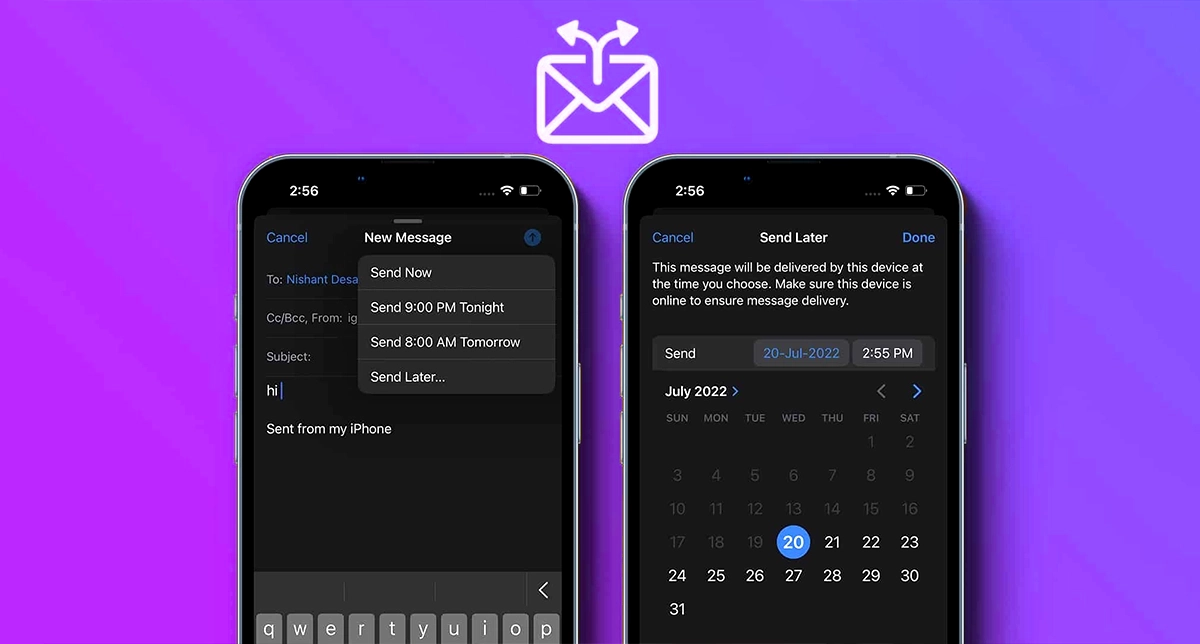 برنامه‌ریزی ارسال پیام‌ها