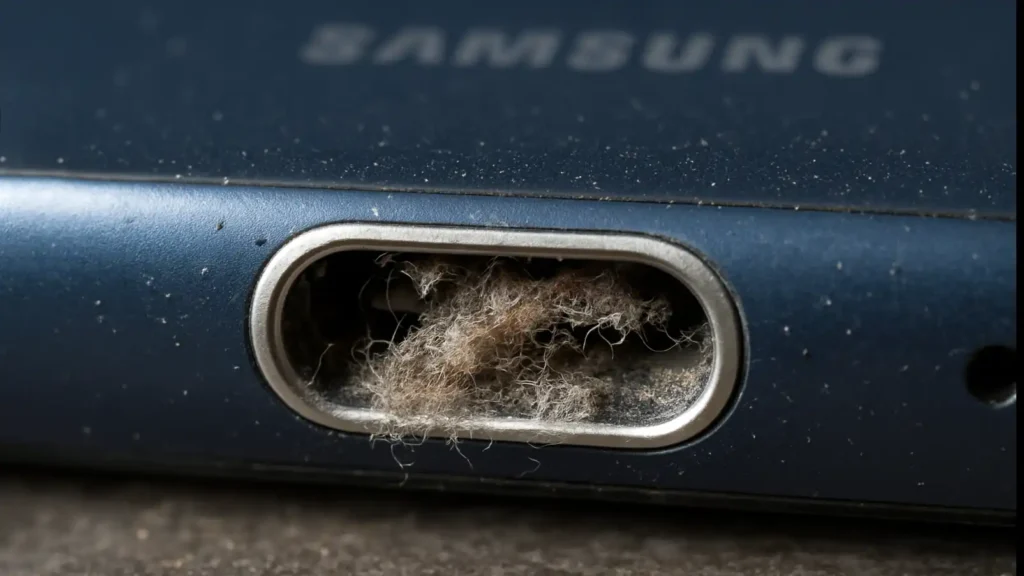 مشکلات پورت شارژ؛ گردوغبار، رطوبت و آسیب فیزیکی